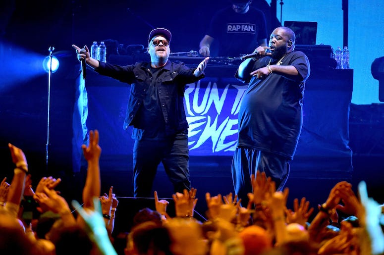 Run The Jewels perform live in concert.