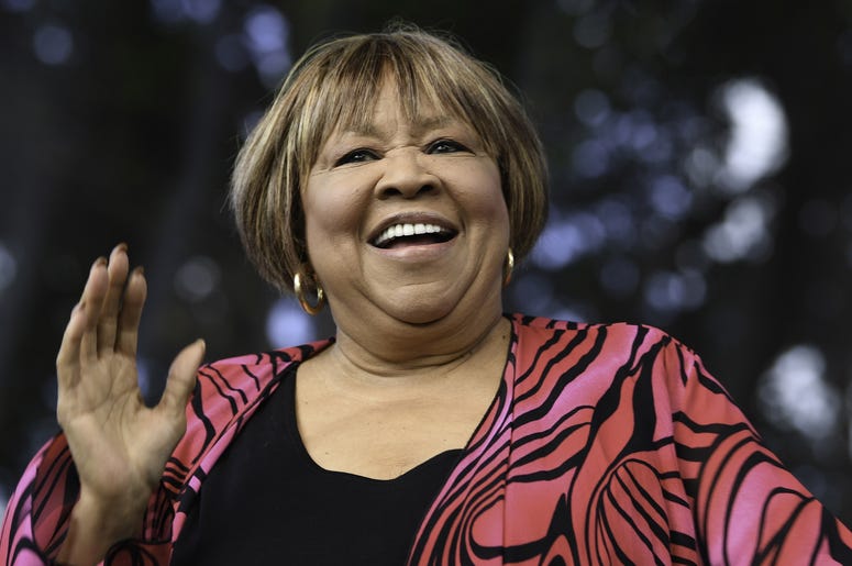 Jan 15, 2016; Boca Raton, FL, USA; Mavis Staples performs during the Sunshine Music Festival at the Mizner Amphitheater. Mandatory Credit: Ron Elkman/USA TODAY NETWORK