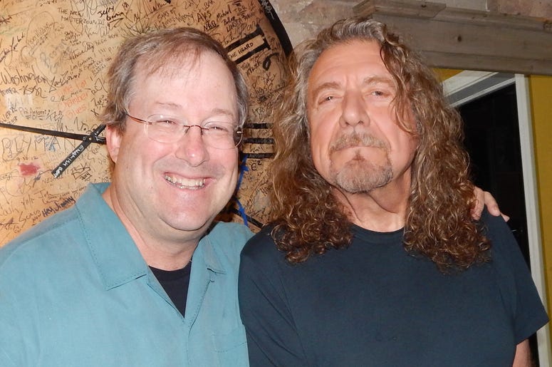 Robert Plant of Led Zeppelin and Lin Brehmer Robert Plant of Led Zeppelin and Lin Brehmer