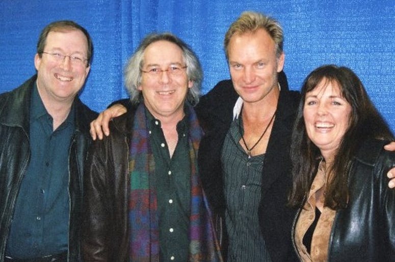 Sting with Lin Brehmer, Norm Winer and Leslie Larsen