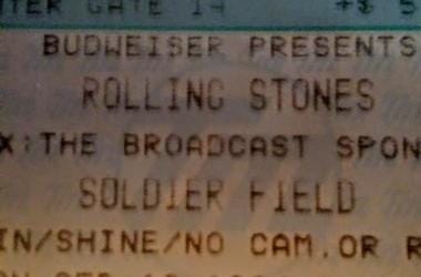 Stones ticket stub Voodoo Lounge tour Chicago 1994 Stones Voodoo Lounge tour ticket stub
