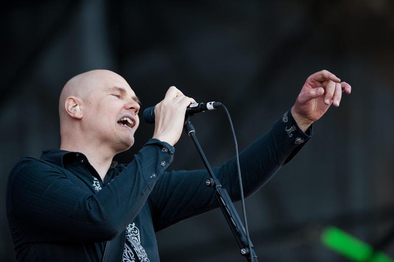 Smashing Pumpkins performs during the Lollapalooza Smashing Pumpkins performs during the Lollapalooza