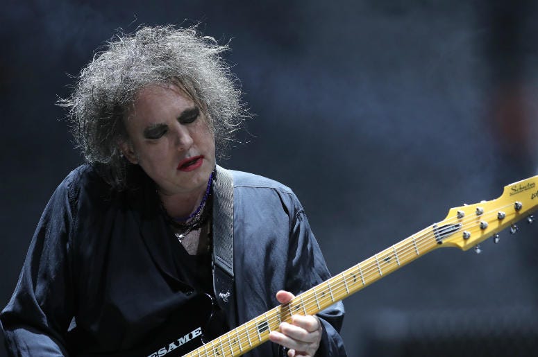 Robert Smith of The Cure performs on stage at Madison Square Garden on June 18, 2016 Robert Smith of The Cure performs on stage at Madison Square Garden on June 18, 2016