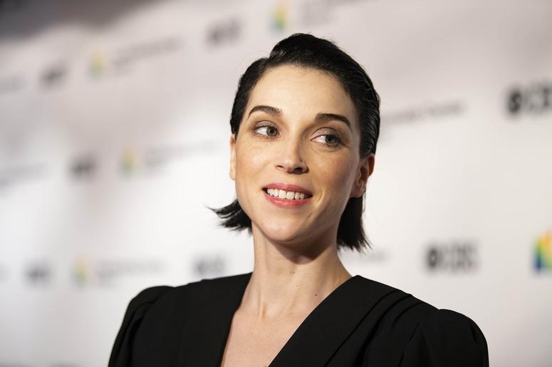 Dec 2, 2018; Washington, DC, USA; Anne Erin Clark, known as singer St. Vincent, attended the 2018 Kennedy Center Honors to honor awardee composer and pianist Philip Glass. Mandatory Credit: Hannah Gaber-USA TODAY