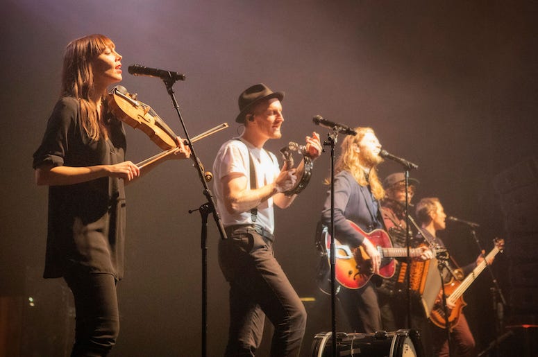 The Lumineers perform live in concert at the 93XRT Holiday Jam.