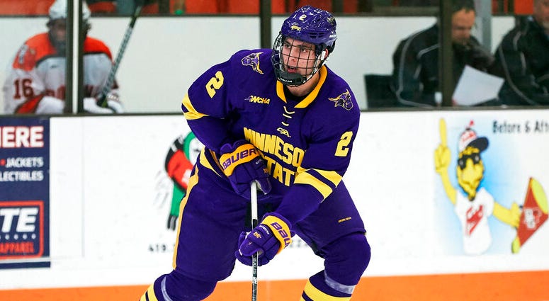 Minnesota State defenseman Connor Mackey