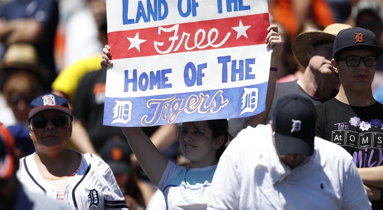 Comerica Park fans