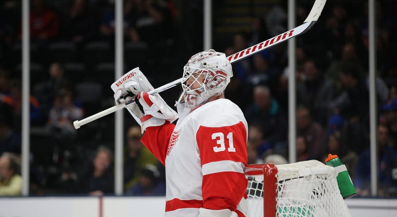 Red Wings Goalie Calvin Pickard