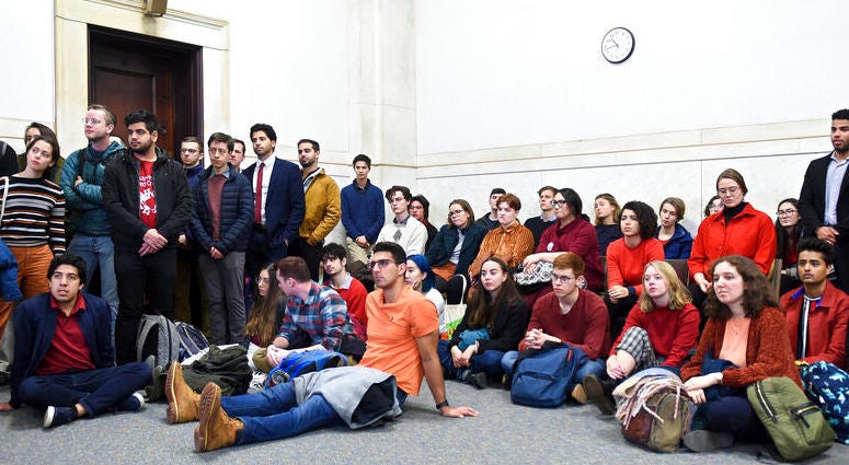 Students from Yale and Harvard University