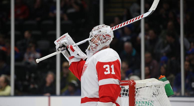 Red Wings Goalie Calvin Pickard