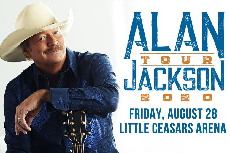 Alan Jackson Tour 2020 - Little Caesars Arena