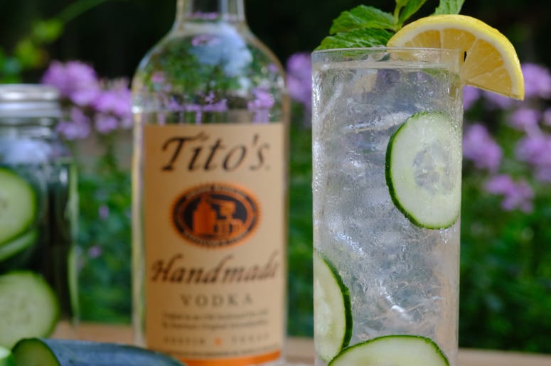 Titos Vodka Cucumber Collins