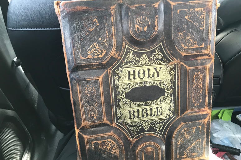 This bible from 1823 survived fire