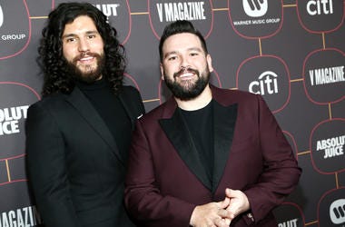 Dan + Shay on the Red Carpet at the Warner Music Group Pre-Grammy Party