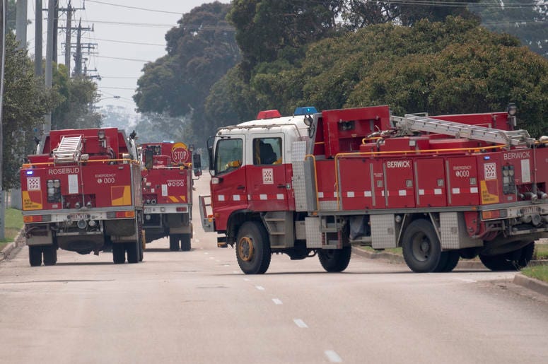 Fire Truck Onsite in Australia