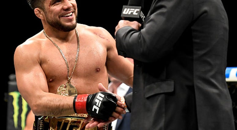 Cejudo and Rogan shake hands after UFC 249. Cejudo and Rogan shake hands.