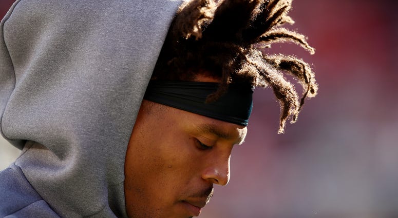 Former Panthers QB Cam Newton. Cam Newton is expected to be cut by the Carolina Panthers today.