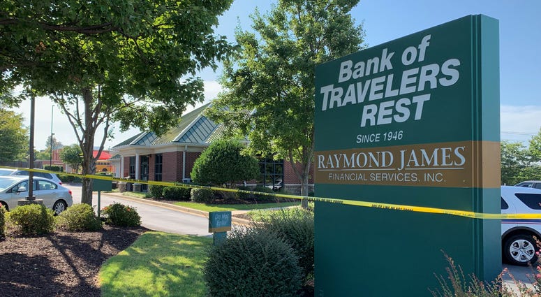 The Pelham Road branch of the Bank of Travelers Rest in Greenville was robbed Wednesday.