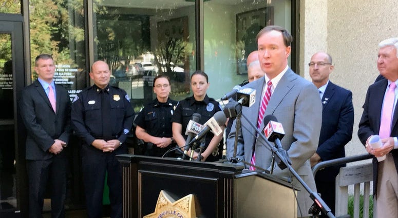Over one year ago: Thirteenth Circuit Solicitor Walt Wilkins addresses reporters at a press conference announcing the formation of a countywide drug enforcement unit (Aug. 3, 2019) Over one year ago: Thirteenth Circuit Solicitor Walt Wilkins addresses reporters at a press conference announcing the formation of a countywide drug enforcement unit (Aug. 3, 2019)