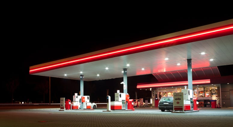 Gas Station at Night Gas Station at Night