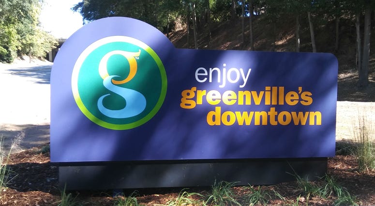 Enjoy Greenville's Downtown sign Greenville sign