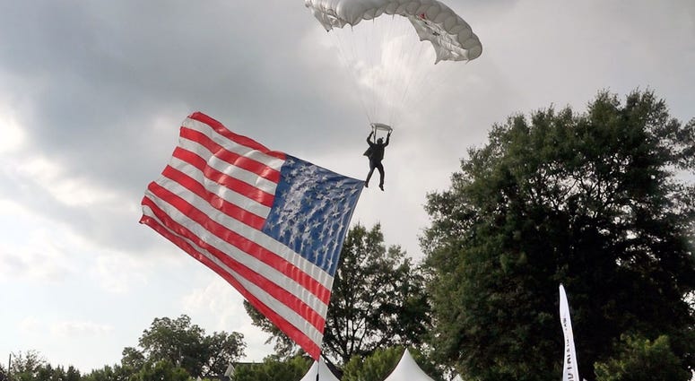 Skydiving show at Greer Freedom Blast