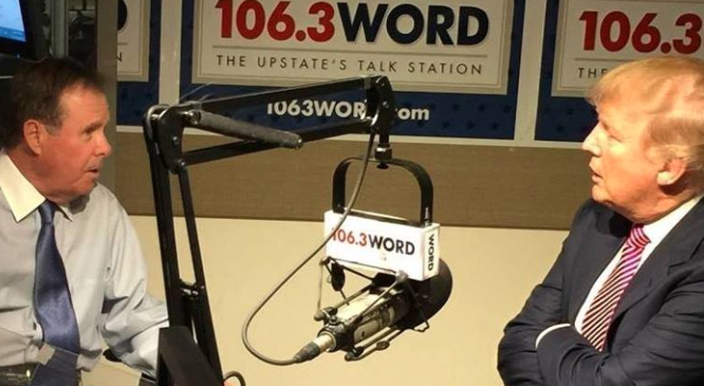 February 2016, Bob McLain Interviewing Trump at the WORD studio February 2016, Bob McLain Interviewing Trump at the WORD studio