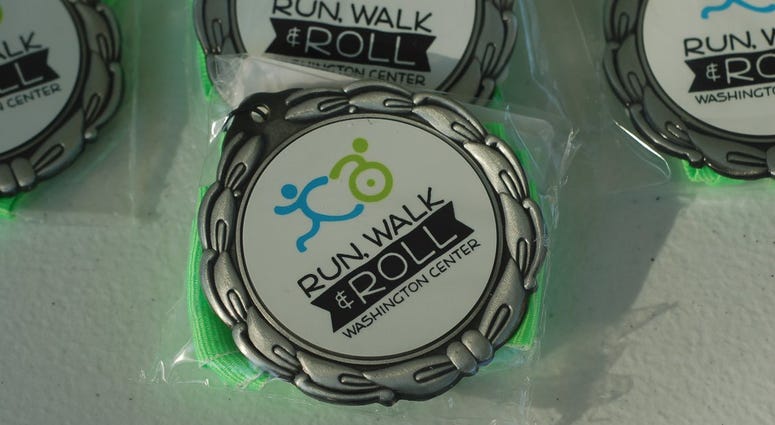 Washington Center School raises money with Run, Walk & Roll Washington Center Run Walk & Roll medals
