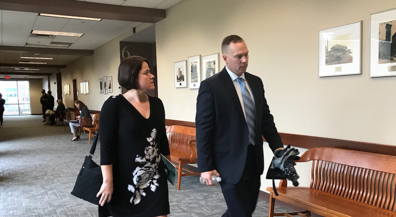 Former Greenville Sheriff Will Lewis at Greenville County Courthouse with wife Amy Lewis. Day 2 of Trial. Former Greenville Sheriff Will Lewis at Greenville County Courthouse with wife Amy Lewis. Day 2 of Trial.