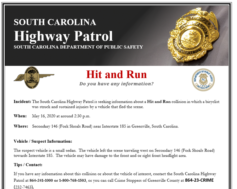 SC Highway Patrol/Dept. of Public Safety SC Highway Patrol/Dept. of Public Safety