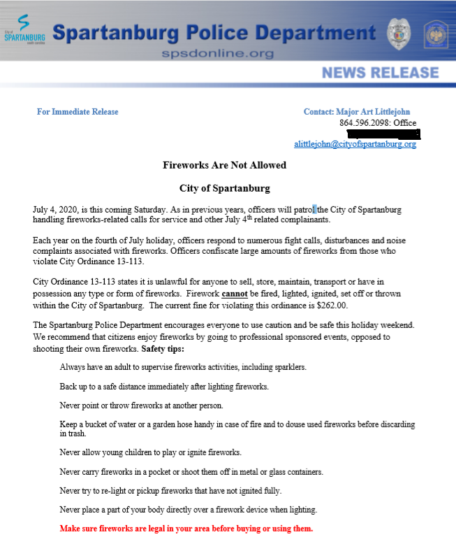 Spartanburg Police Department Spartanburg Police Department