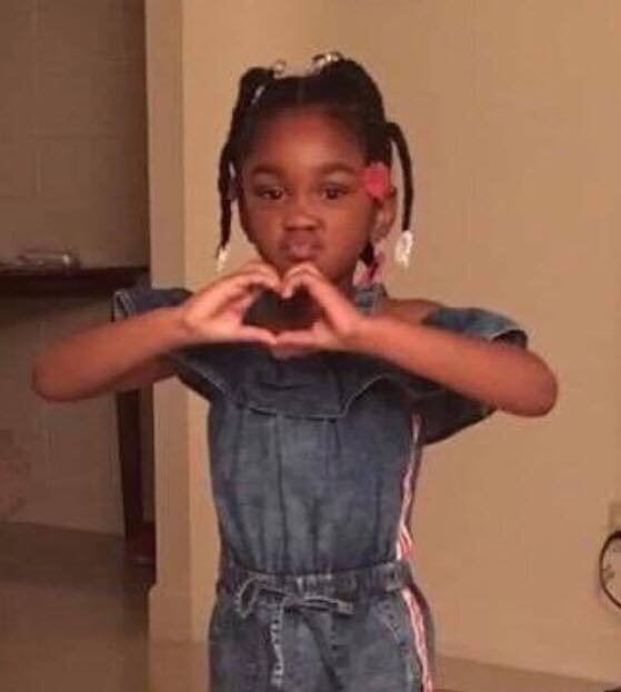 5 year old Nevaha Lashy Adams of Sumter, SC.