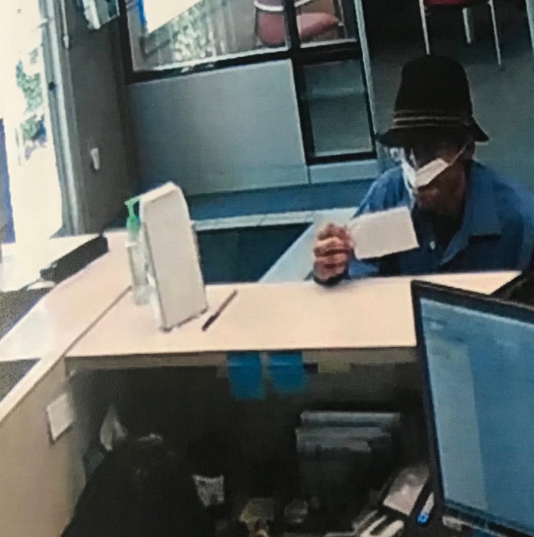SC TELCO Bank robbery suspect