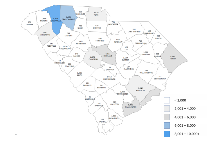 Initial Unemployment Claims County Map Initial Unemployment Claims County Map