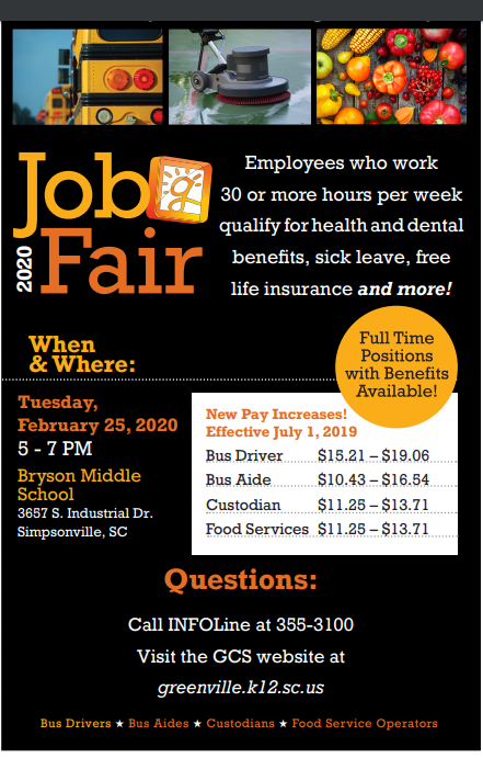 GCS Job Fair flyer GCS Job Fair flyer