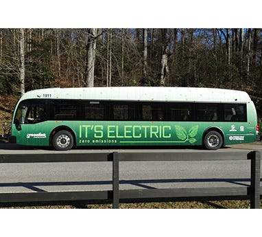 Greenlink's new electric Proterra buses Greenlink's new electric Proterra buses