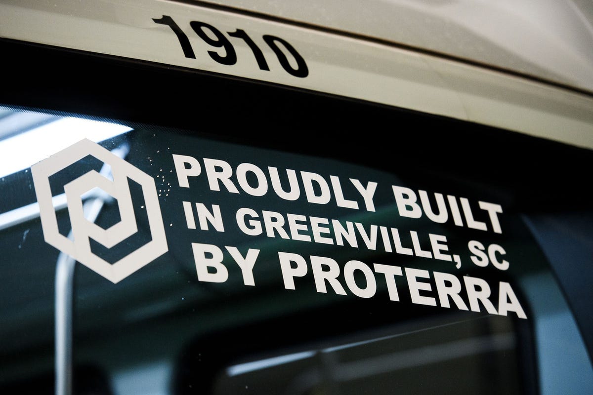 Proterra battery electric buses built in Greenville Proterra electric buses built in Greenville