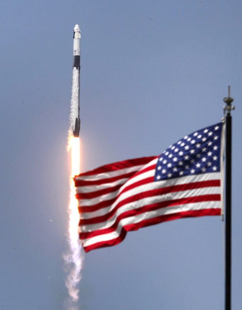 The SpaceX Demo-2 mission is the first crewed launch of an orbital spaceflight from the U.S. in nearly a decade. The SpaceX Demo-2 mission is the first crewed launch of an orbital spaceflight from the U.S. in nearly a decade.