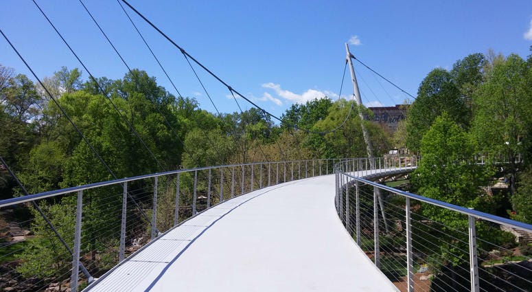 Liberty Bridge at Falls Park Liberty Bridge at Falls Park