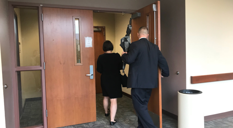 Will Lewis and wife Amy Lewis enter Courtroom, Day 2 of Lewis Trial.