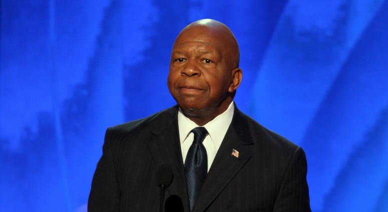 Rep Elijah Cummings (D-MD) speaks in the Pepsi Center at the Democratic National Convention in Denver, Colorado, Wednesday, August 27, 2008. Rep Elijah Cummings (D-MD) speaks in the Pepsi Center at the Democratic National Convention in Denver, Colorado, Wednesday, August 27, 2008.