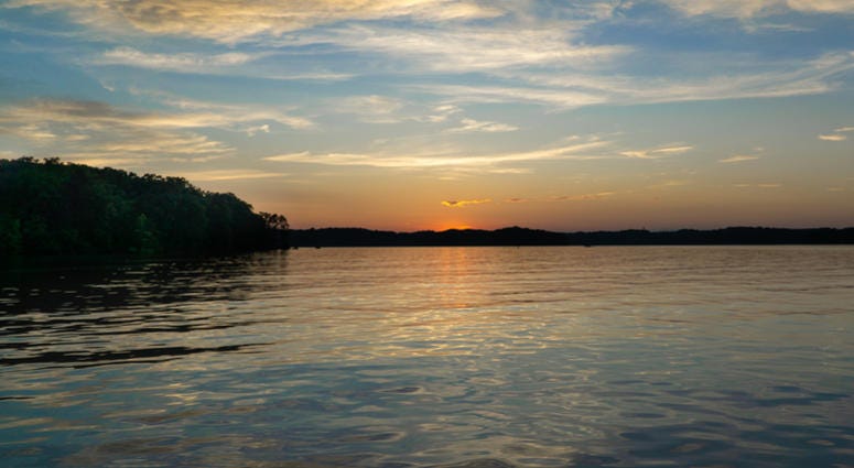 I-85 Accident, Car in Lake Hartwell