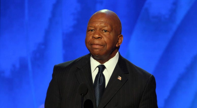 Rep Elijah Cummings (D-MD) speaks in the Pepsi Center at the Democratic National Convention in Denver, Colorado, Wednesday, August 27, 2008. Rep Elijah Cummings (D-MD) speaks in the Pepsi Center at the Democratic National Convention in Denver, Colorado, Wednesday, August 27, 2008.