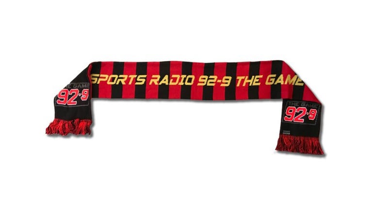 92-9 The Game soccer scarf 92-9 The Game soccer scarf