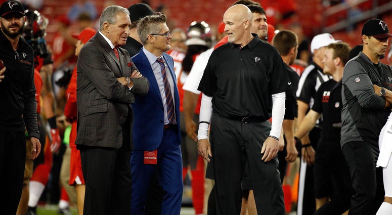 Falcons Owner Arthur Blank, GM Thomas Dimitroff, and Head Coach Dan Quinn