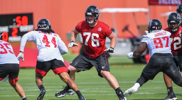 Atlanta Falcons Right Tackle Kaleb McGary