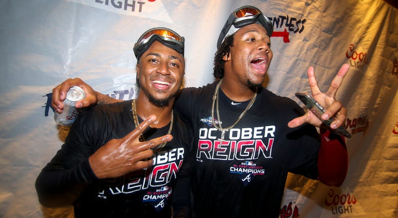 Ronald Acuna and Ozzie Albies