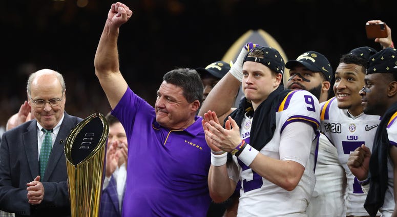 Ed Orgeron | Joe Burrow Ed Orgeron | Joe Burrow