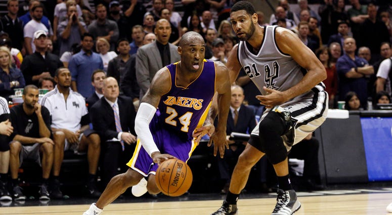 Kobe Bryant and Tim Duncan