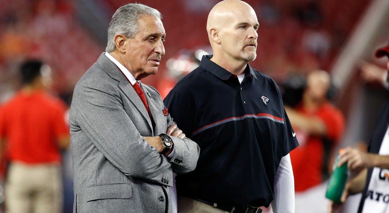 Falcons Owner Arthur Blank and Head Coach Dan Quinn